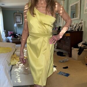 Max and Cleo one shoulder satin dress brand new size 2 Kate Moss copy